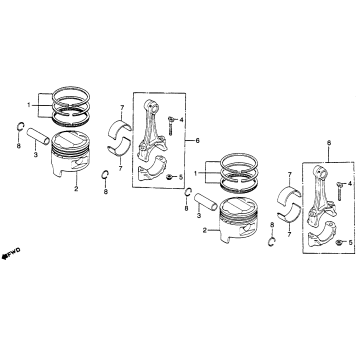 PISTON + CONNECTING ROD