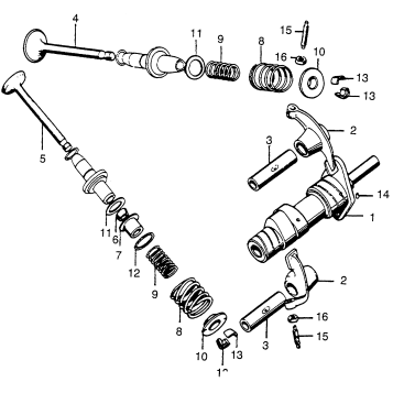 CAMSHAFT + VALVE