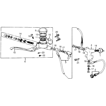 MASTER CYLINDER + BRAKE HOSE