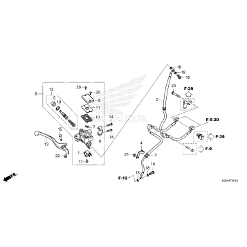 FRONT BRAKE MASTER       CYLINDER