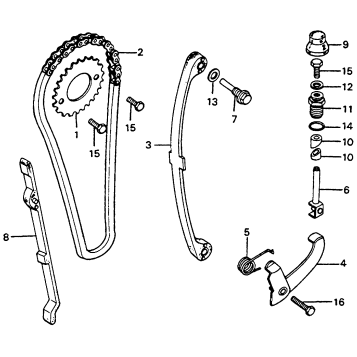 CAM CHAIN + TENSIONER