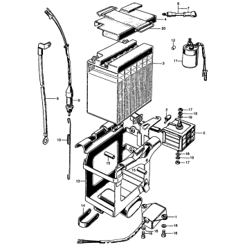 BATTERY + MAGNETIC SWITCH