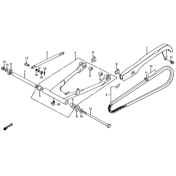 SWINGARM + CHAIN CASE