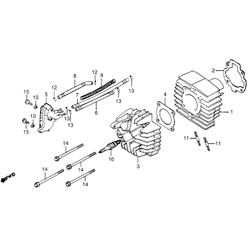 CYLINDER HEAD + CYLINDER 81