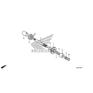 KICK STARTER SPINDLE