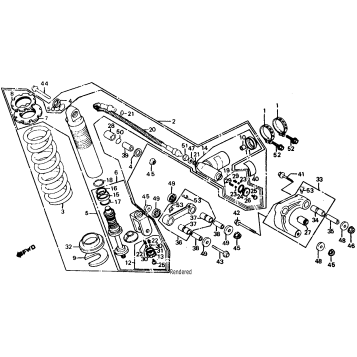 REAR SHOCK ABSORBER 83-84