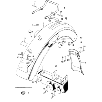 REAR FENDER + TOOL BOX