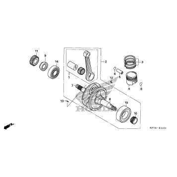 CRANKSHAFT + PISTON (2)