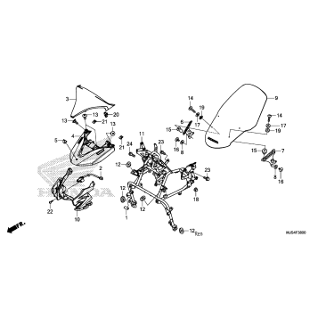 WINDSCREEN@FRONT GARNISH