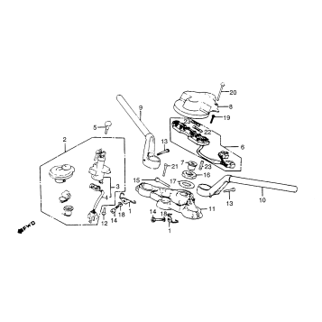 HANDLEBAR + TOP BRIDGE