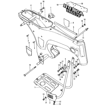 FRAME + CRANKCASE PROTECTOR