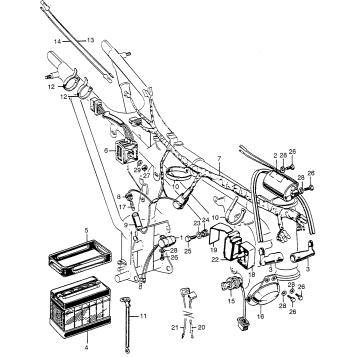CL175 WIRE HARNESS + BATTERY