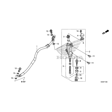 REAR BRAKE MASTER        CYLINDER