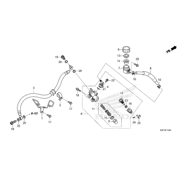 REAR BRAKE MASTER        CYLINDER