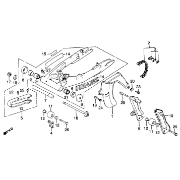 SWINGARM + CHAIN CASE 81