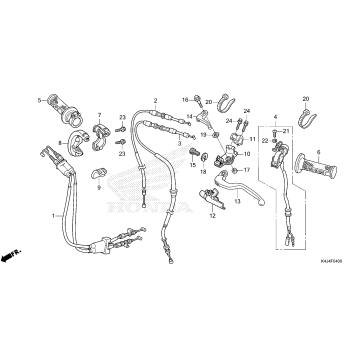 HANDLE LEVER@SWITCH@CABLE