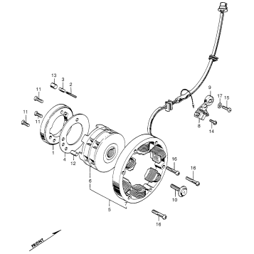 ALTERNATOR + NEUTRAL SWITCH