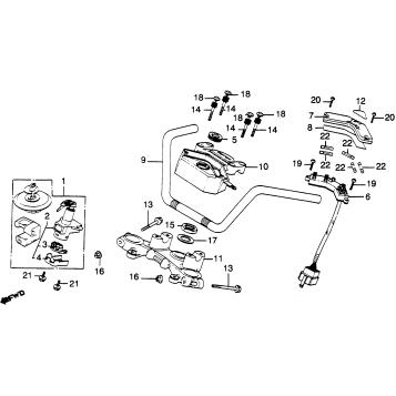 HANDLEBAR + TOP BRIDGE