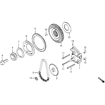 CM400A OIL PUMP 79-81