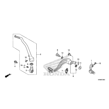 PEDAL@KICK STARTER ARM