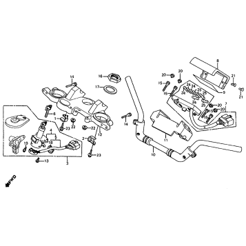 HANDLEBAR + TOP BRIDGE