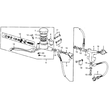 FRONT BRAKE MASTER CYL. 77