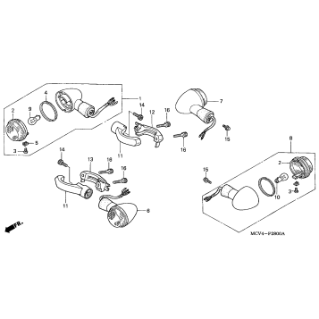 FRONT + REAR TURN SIGNAL