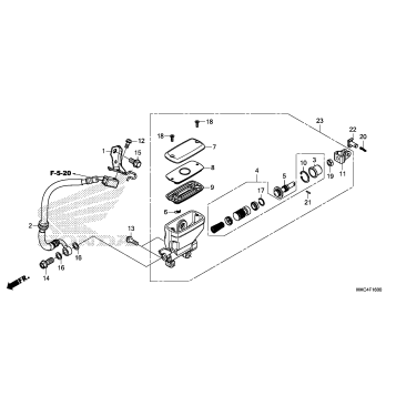 REAR BRAKE MASTER        CYLINDER
