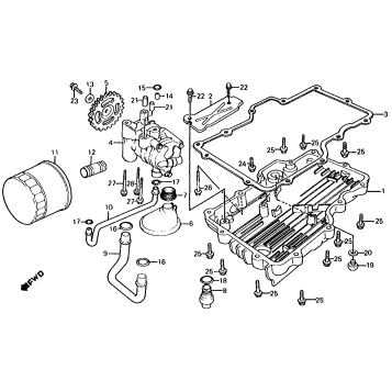 OIL PUMP + OIL PAN + OIL FILTER