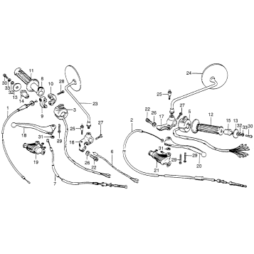 HANDLE LEVER + SWITCH