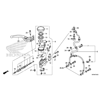 FRONT BRAKE MASTER CYLINDER (1)
