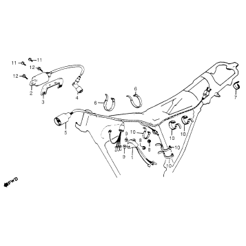WIRE HARNESS + C.D.I UNIT + IGNITION COIL