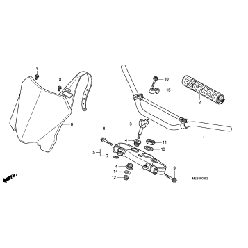 HANDLEBAR + TOP BRIDGE ('08)