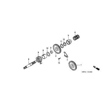 KICK STARTER SPINDLE
