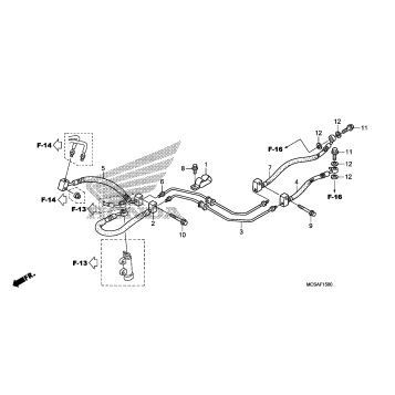 REAR BRAKE HOSE (ST1300)