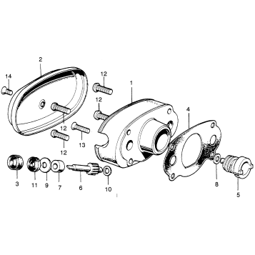 RIGHT CYLINDER HEAD + CYLINDER HEAD COVER