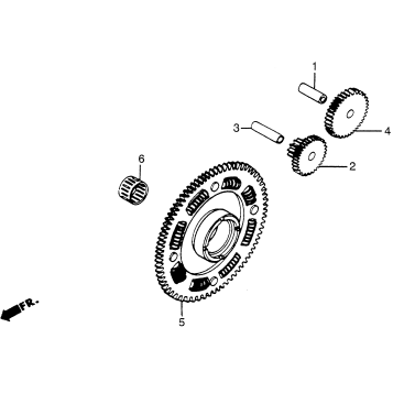 STARTING DRIVEN GEAR