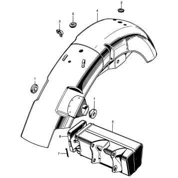 REAR FENDER + TOOL BOX