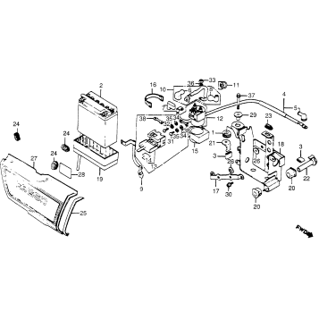 RIGHT SIDE COVER + BATTERY