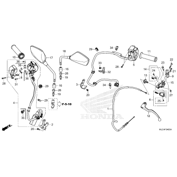 HANDLE SWITCH@GRIP@CABLE @MIRROR