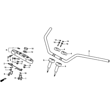 HANDLEBAR + TOP BRIDGE