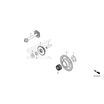 STARTING DRIVEN GEAR