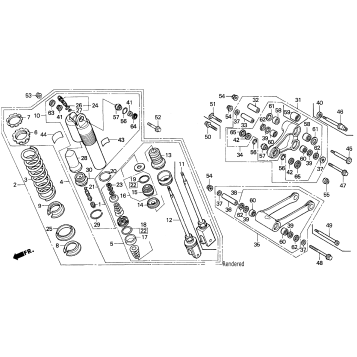 REAR SHOCK ABSORBER 91-94