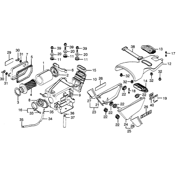 AIR CLEANER + SIDE COVER