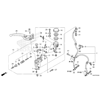 FRONT BRAKE MASTER       CYLINDER (1)