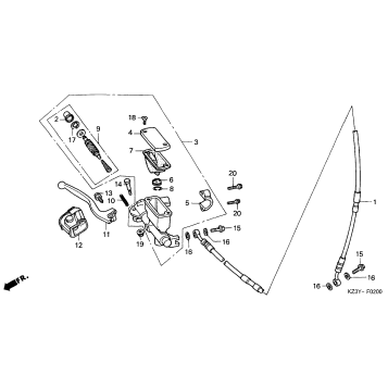 FRONT BRAKE MASTER CYLINDER