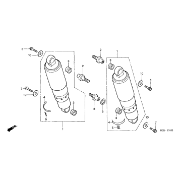 REAR SHOCK ABSORBER (1)