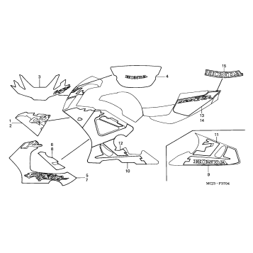 STRIPE + MARK (CBR900RE'01)