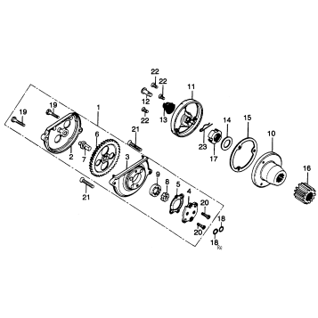 OIL PUMP + OIL FILTER ROTOR