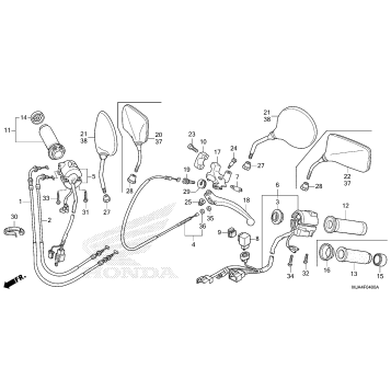 HANDLE LEVER@SWITCH@CABLE